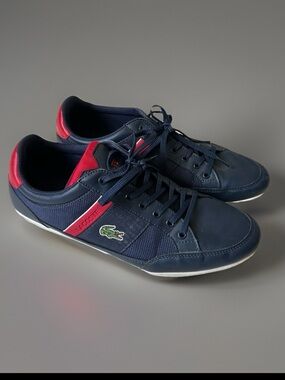 Lacoste Chaymon 319 3 CMA Fashion sneakers LowProfile Trainer Shoes ^Navy Red~10
